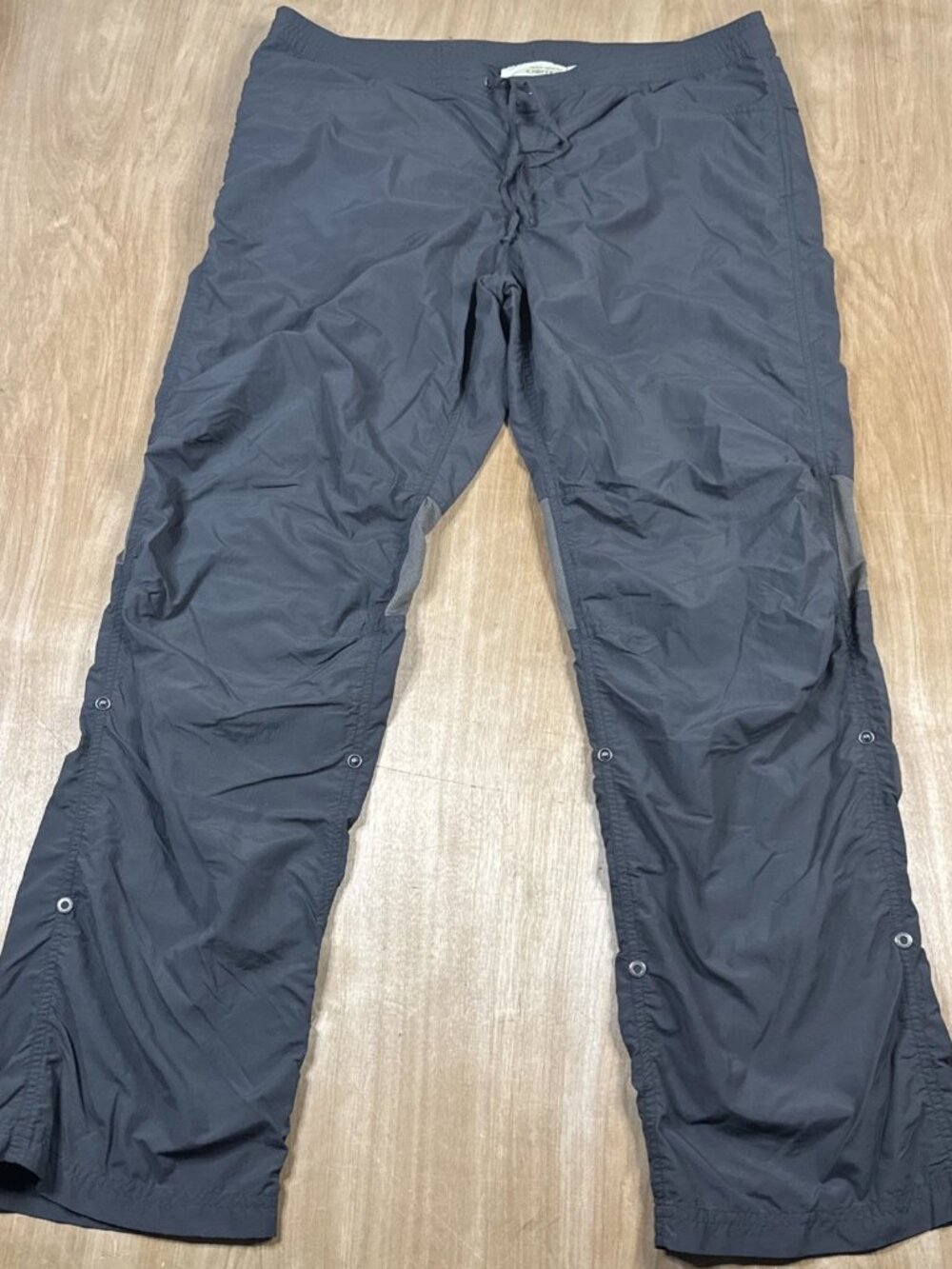 Exofficio Insect Shield Hiking Outdoor Pants Roll Up Into Crop Gray Women’s 16